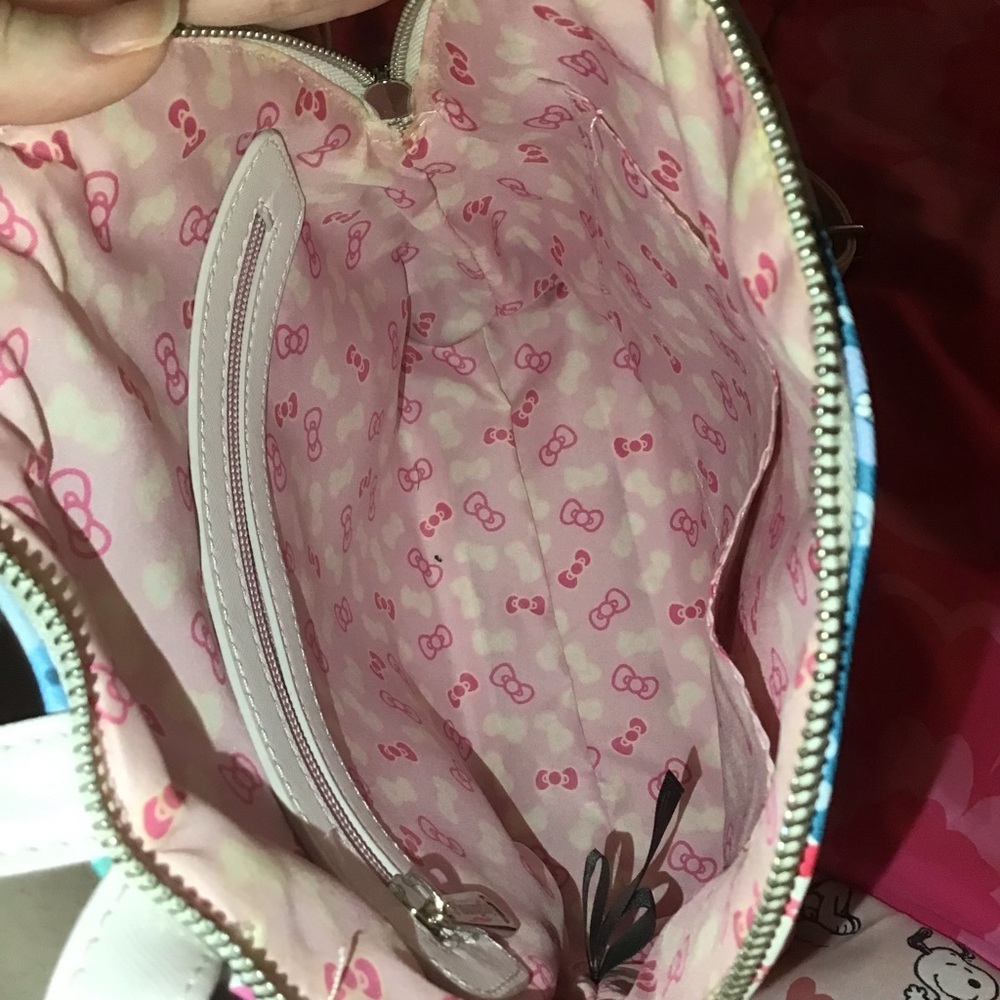 Rare Hello Kitty Floral Patchwork Loungefly Mini … - image 6